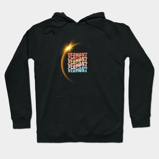 Vermont Total Solar Eclipse Hoodie by Total Solar Eclipse